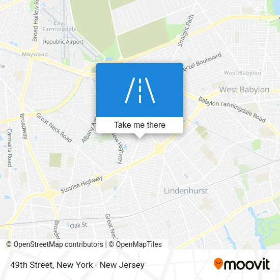 49th Street map