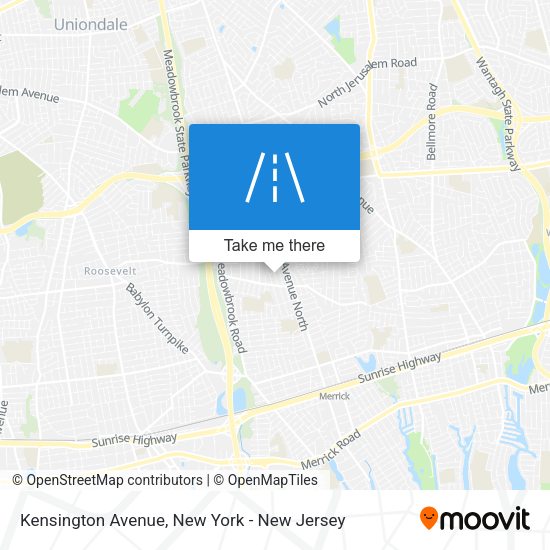 Mapa de Kensington Avenue
