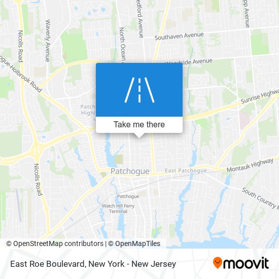 East Roe Boulevard map