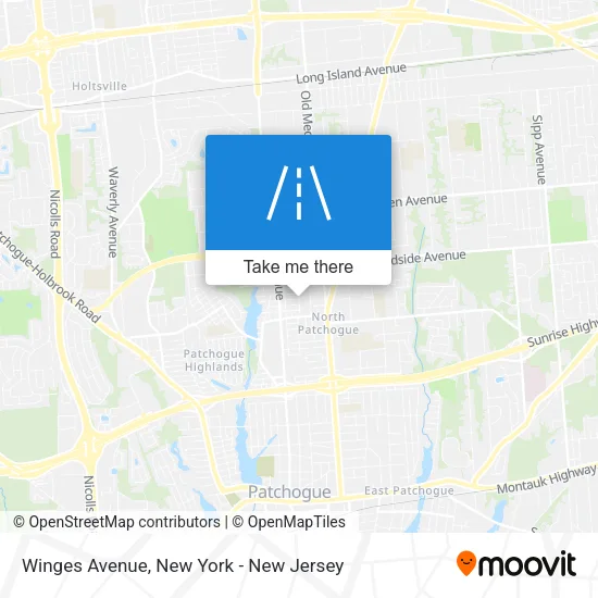 Mapa de Winges Avenue