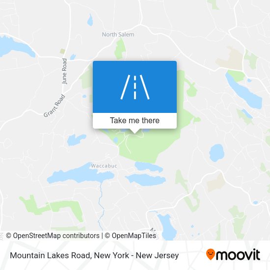 Mapa de Mountain Lakes Road
