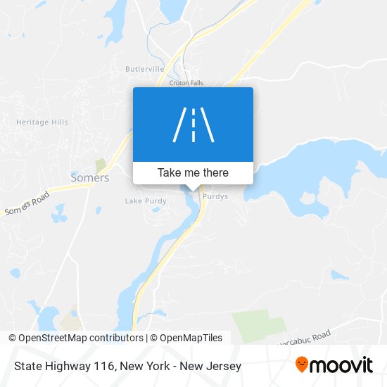 State Highway 116 map