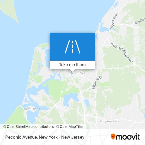 Mapa de Peconic Avenue