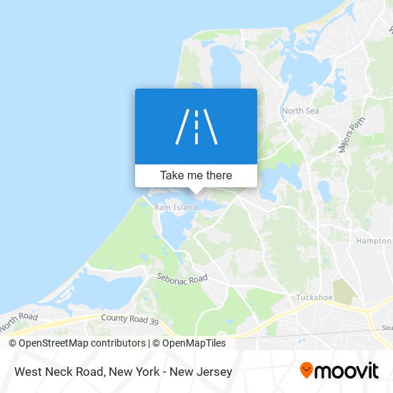 Mapa de West Neck Road