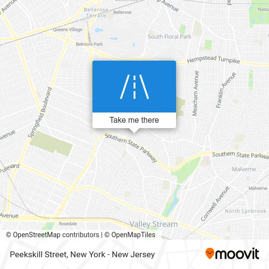 Peekskill Street map