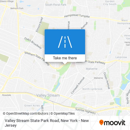 Mapa de Valley Stream State Park Road