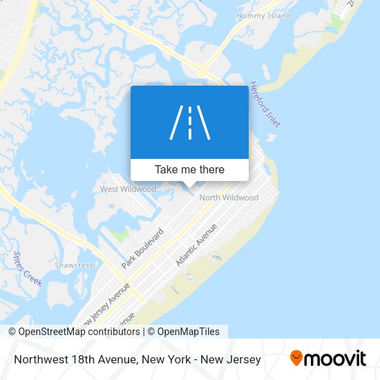 Northwest 18th Avenue map
