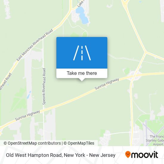 Old West Hampton Road map