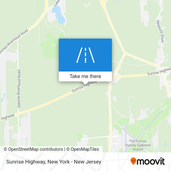 Sunrise Highway map