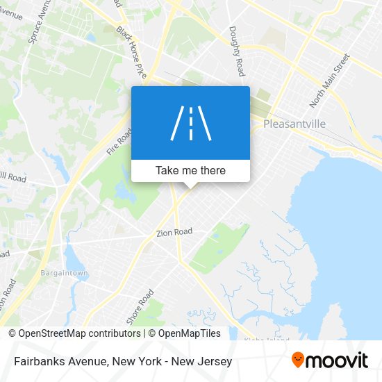 Mapa de Fairbanks Avenue