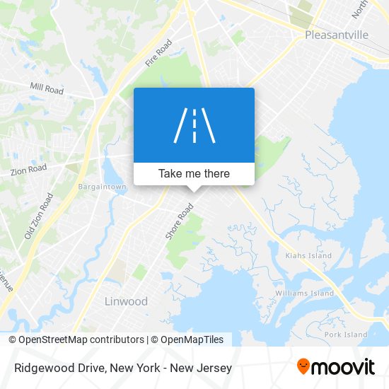 Ridgewood Drive map