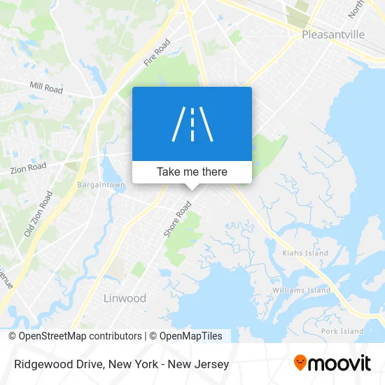 Ridgewood Drive map
