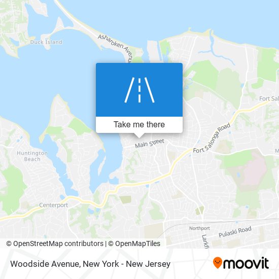 Woodside Avenue map