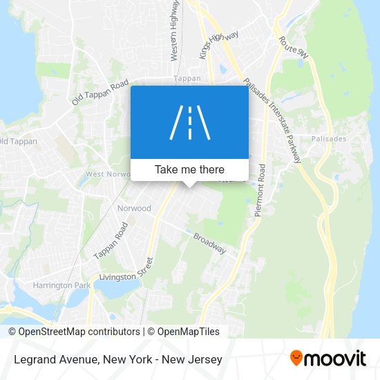 Mapa de Legrand Avenue