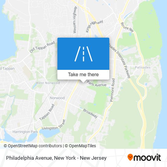 Mapa de Philadelphia Avenue