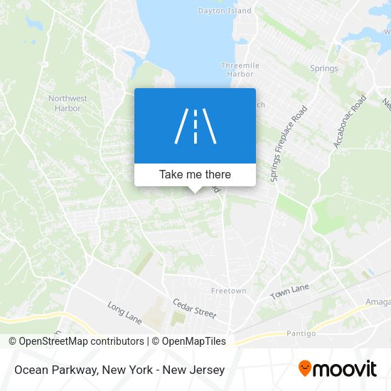 Ocean Parkway map