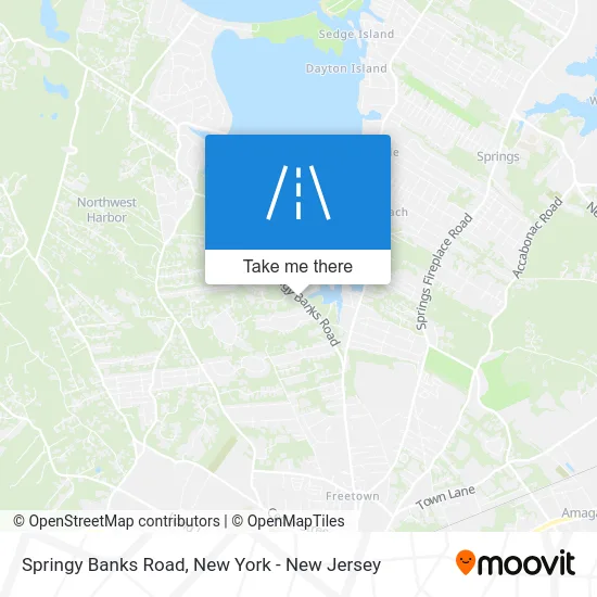 Springy Banks Road map