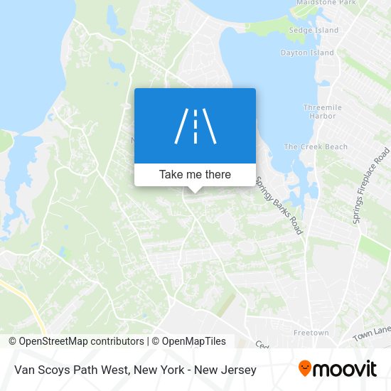 Van Scoys Path West map