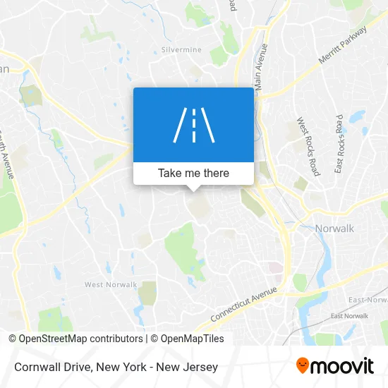 Cornwall Drive map