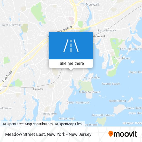 Meadow Street East map