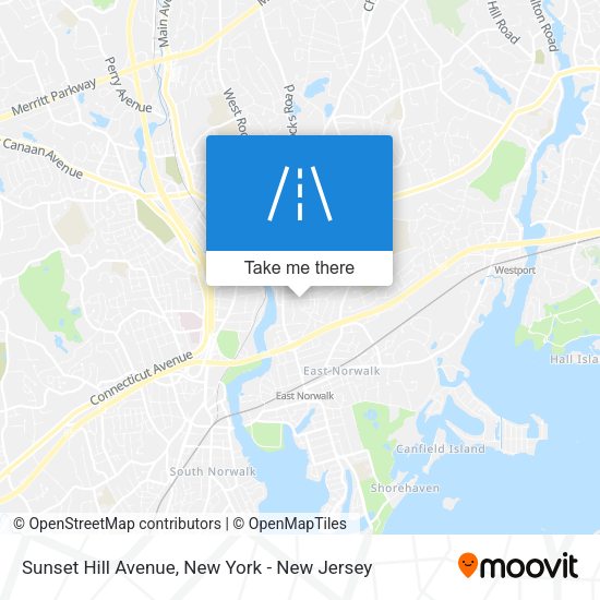 Mapa de Sunset Hill Avenue