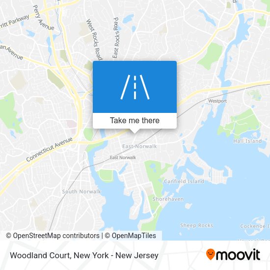Mapa de Woodland Court