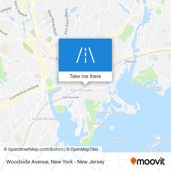 Mapa de Woodside Avenue