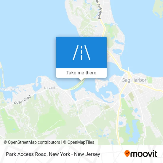 Park Access Road map