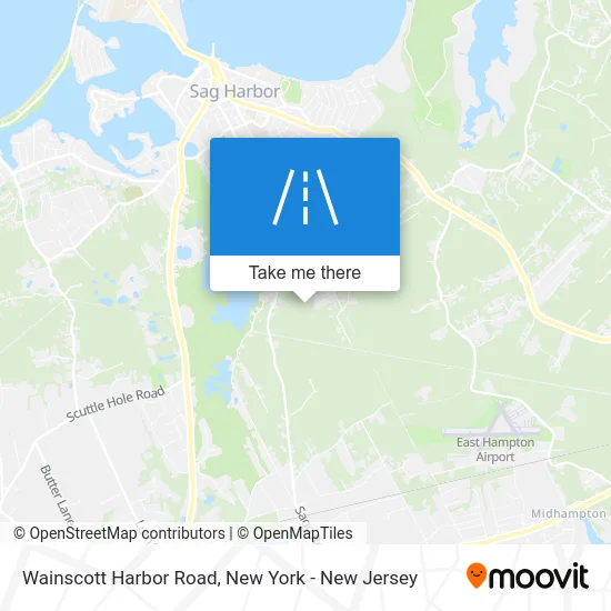 Wainscott Harbor Road map