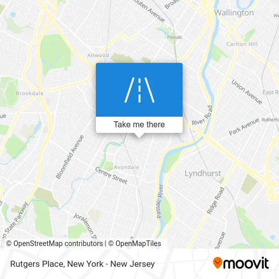 Rutgers Place map