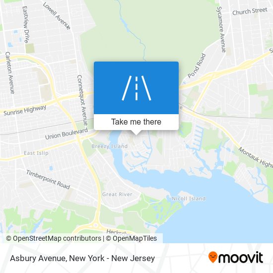 Mapa de Asbury Avenue