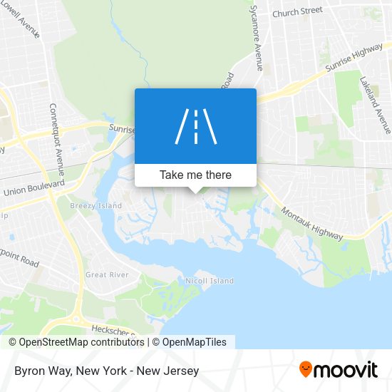 Byron Way map