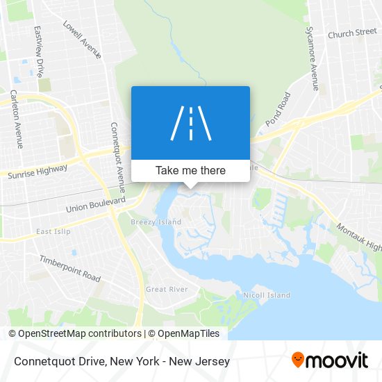 Connetquot Drive map