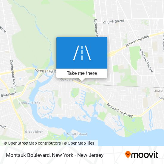 Montauk Boulevard map