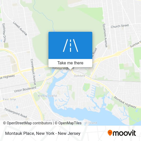 Montauk Place map