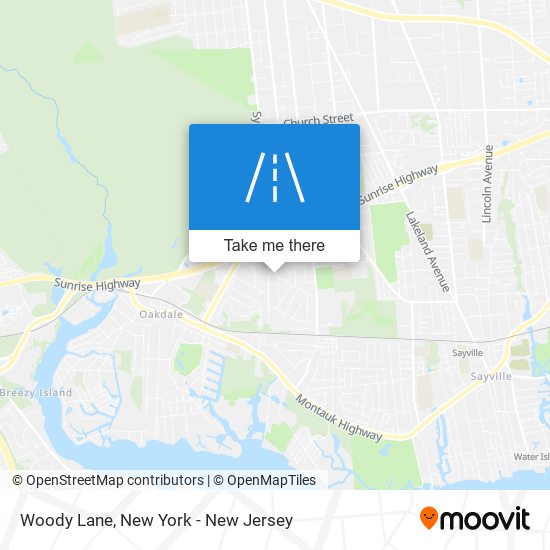 Woody Lane map