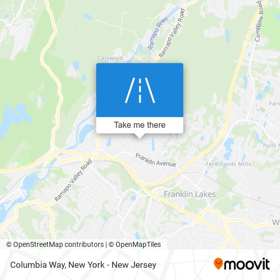 Mapa de Columbia Way