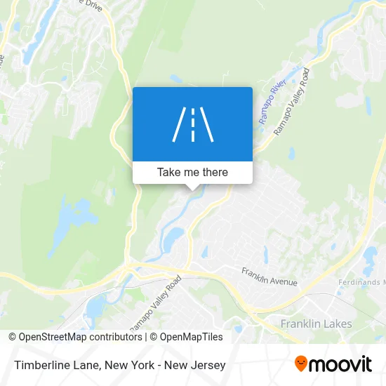 Timberline Lane map