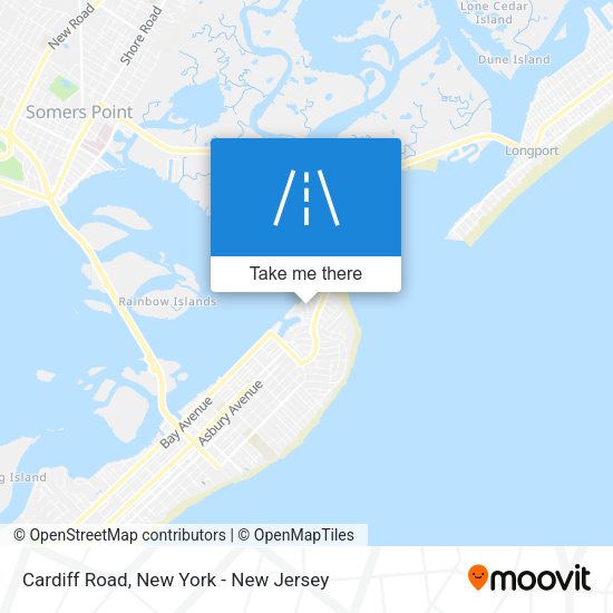Mapa de Cardiff Road