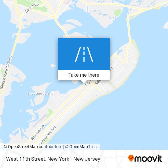 West 11th Street map