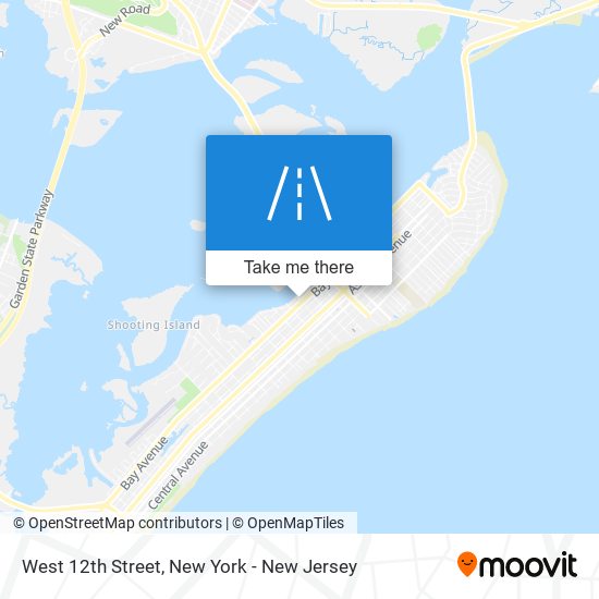 West 12th Street map