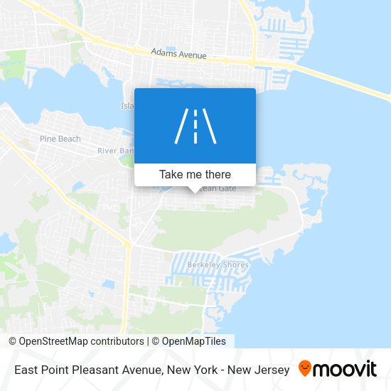 Mapa de East Point Pleasant Avenue