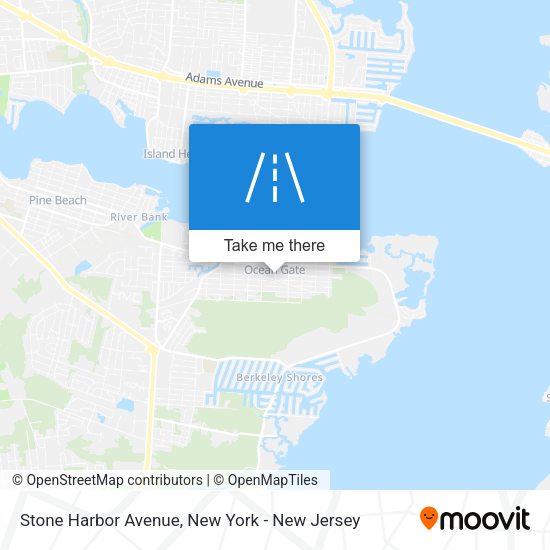 Mapa de Stone Harbor Avenue