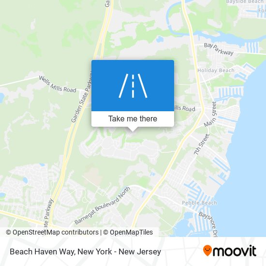 Beach Haven Way map