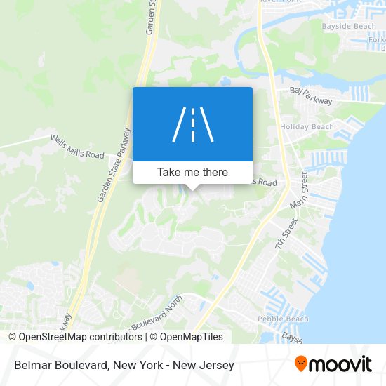 Mapa de Belmar Boulevard
