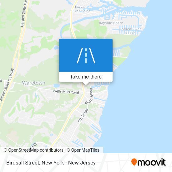 Mapa de Birdsall Street
