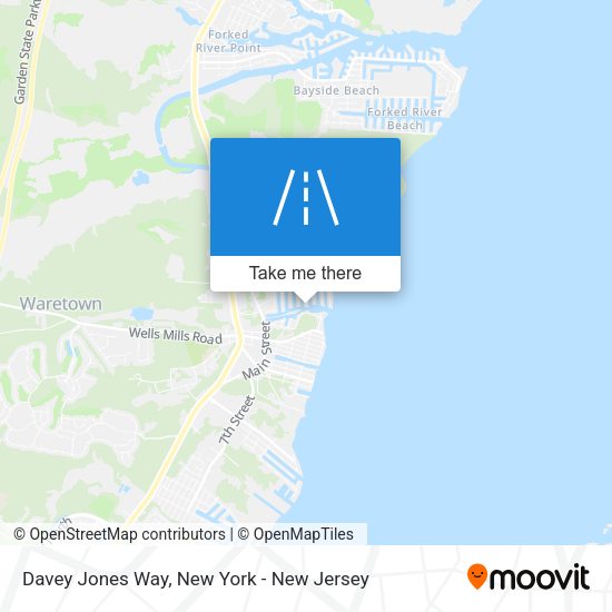 Mapa de Davey Jones Way