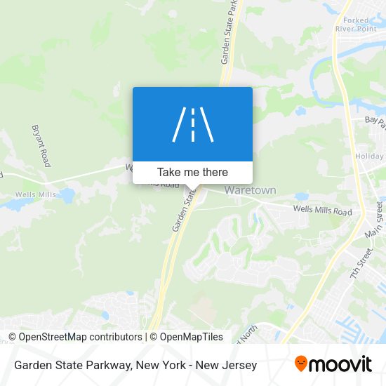 Garden State Parkway map