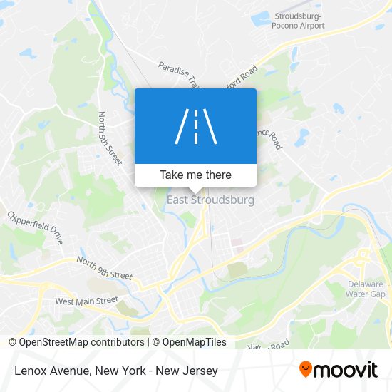 Mapa de Lenox Avenue