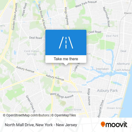 North Mall Drive map